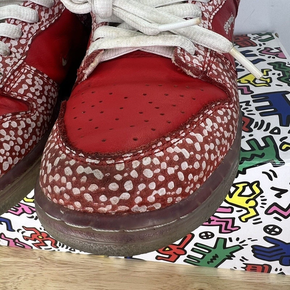 Nike SB Dunk Low Stingwater Magic Mushroom Men’s Size 8 DH7650-600 OG Retro Red - Picture 5 of 16